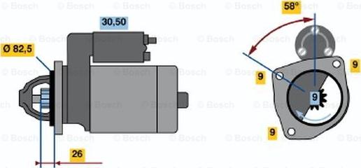 BOSCH 0 986 013 640 - Стартер avtolavka.club