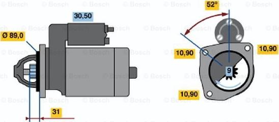 BOSCH 0 986 013 680 - Стартер avtolavka.club