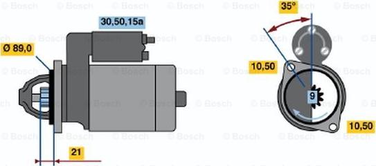 BOSCH 0 986 013 160 - Стартер avtolavka.club