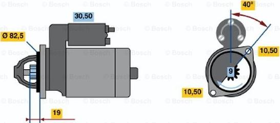 BOSCH 0 986 013 100 - Стартер avtolavka.club