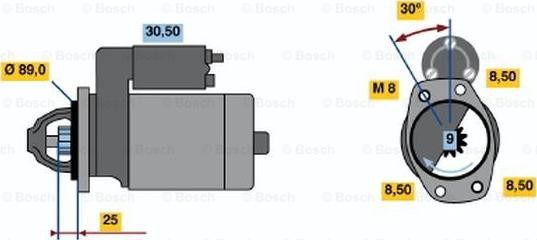 BOSCH 0 986 013 811 - Стартер avtolavka.club