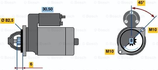 BOSCH 0 986 012 911 - Стартер avtolavka.club