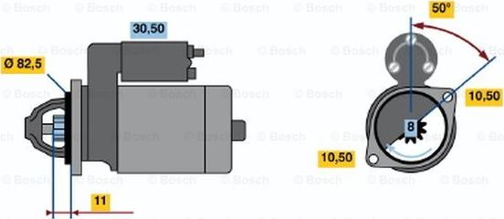 BOSCH 0 986 012 931 - Стартер avtolavka.club