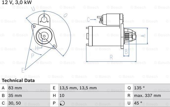 BOSCH 0 986 012 420 - Стартер avtolavka.club