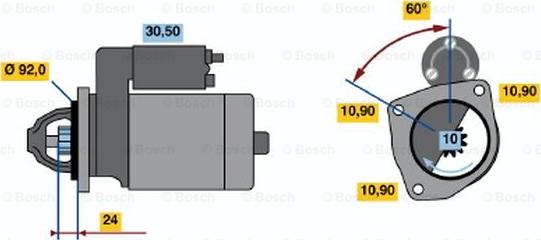 BOSCH 0 986 012 470 - Стартер avtolavka.club