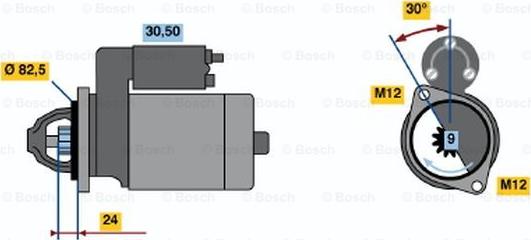 BOSCH 0 986 012 690 - Стартер avtolavka.club