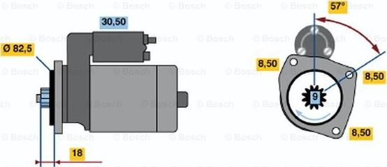 BOSCH 0 986 012 650 - Стартер avtolavka.club