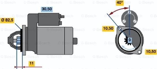 BOSCH 0 986 012 101 - Стартер avtolavka.club