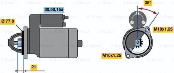 BOSCH 0 986 012 171 - Стартер avtolavka.club