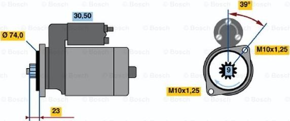 BOSCH 0 986 012 311 - Стартер avtolavka.club