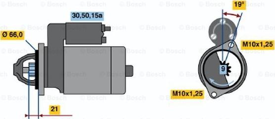 BOSCH 0 986 012 211 - Стартер avtolavka.club