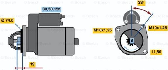 BOSCH 0 986 012 271 - Стартер avtolavka.club