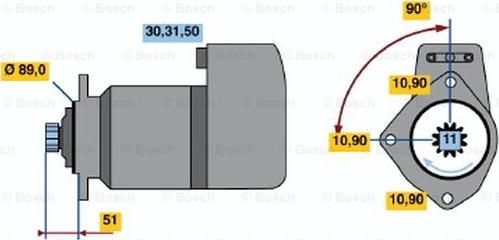 BOSCH 0 986 012 730 - Стартер avtolavka.club