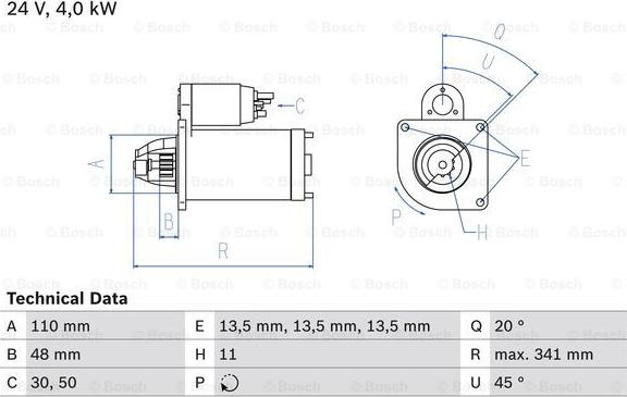 BOSCH 0 986 017 980 - Стартер avtolavka.club