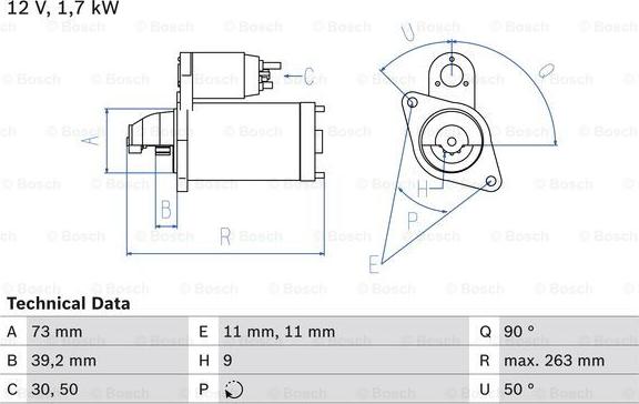 BOSCH 0 986 017 440 - Стартер avtolavka.club