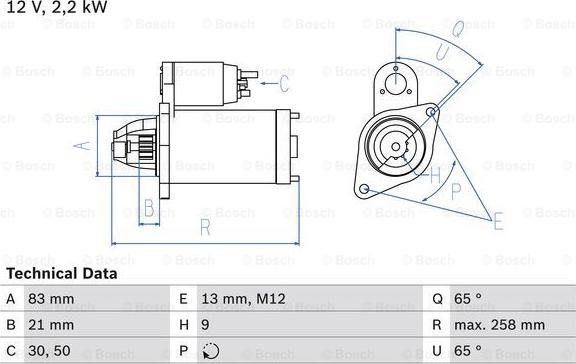 BOSCH 0 986 017 480 - Стартер avtolavka.club