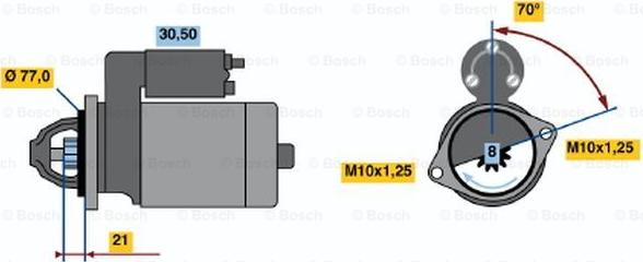 BOSCH 0 986 017 691 - Стартер avtolavka.club