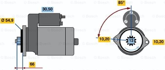 BOSCH 0 986 017 641 - Стартер avtolavka.club