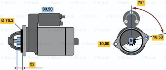 BOSCH 0 986 017 330 - Стартер avtolavka.club