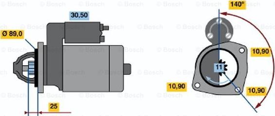 BOSCH 0 986 017 290 - Стартер avtolavka.club