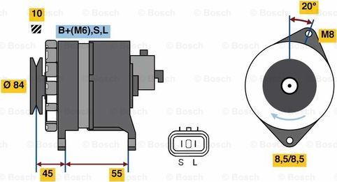 BOSCH 0 986 080 910 - Генератор avtolavka.club