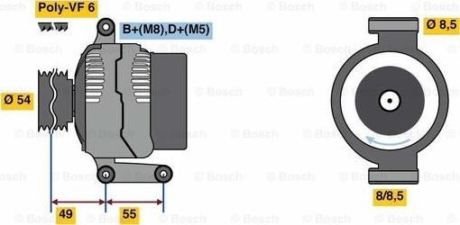 BOSCH 0 986 080 980 - Генератор avtolavka.club