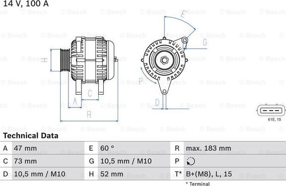 BOSCH 0 986 080 920 - Генератор avtolavka.club