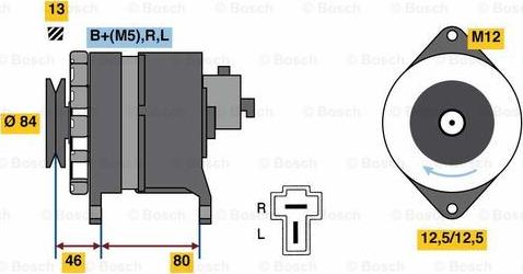 BOSCH 0 986 080 160 - Генератор avtolavka.club