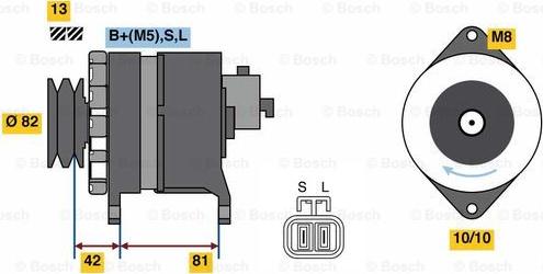 BOSCH 0 986 080 170 - Генератор avtolavka.club