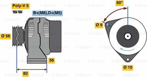 BOSCH 0 986 080 890 - Генератор avtolavka.club