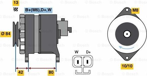 BOSCH 0 986 081 240 - Генератор avtolavka.club