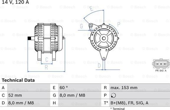 BOSCH 0 986 083 080 - Генератор avtolavka.club