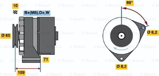 BOSCH 0 986 039 120 - Генератор avtolavka.club