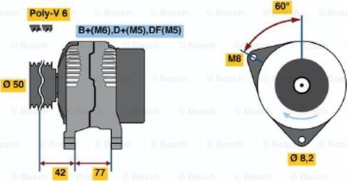 BOSCH 0 986 039 700 - Генератор avtolavka.club