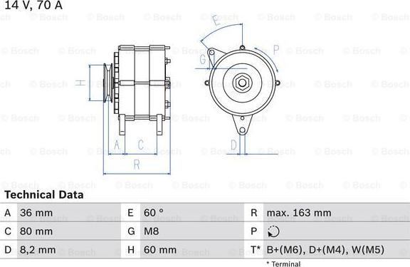 BOSCH 0 986 034 470 - Генератор avtolavka.club