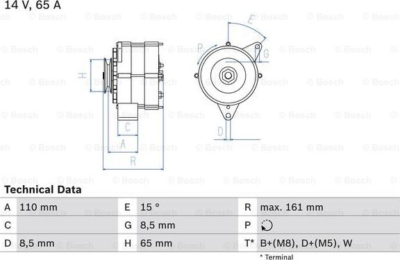 BOSCH 0 986 034 560 - Генератор avtolavka.club