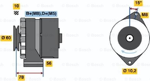 BOSCH 0 986 034 520 - Генератор avtolavka.club