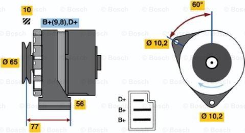 BOSCH 0 986 034 620 - Генератор avtolavka.club