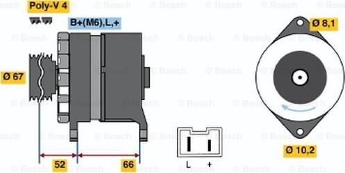 BOSCH 0 986 034 000 - Генератор avtolavka.club