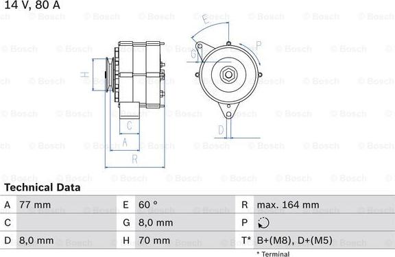 BOSCH 0 986 034 110 - Генератор avtolavka.club