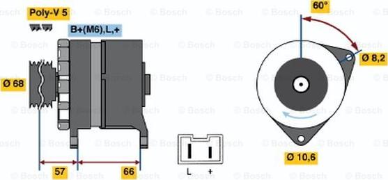 BOSCH 0 986 034 841 - Генератор avtolavka.club