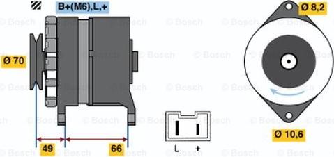 BOSCH 0 986 034 801 - Генератор avtolavka.club