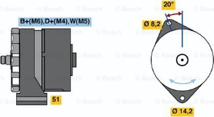 BOSCH 0 986 034 350 - Генератор avtolavka.club