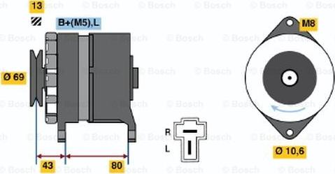 BOSCH 0 986 034 301 - Генератор avtolavka.club