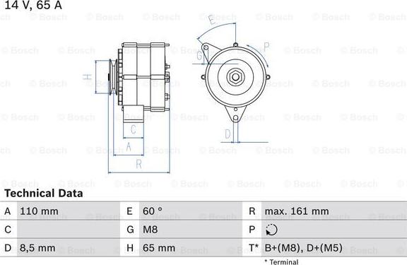 BOSCH 0 986 034 230 - Генератор avtolavka.club