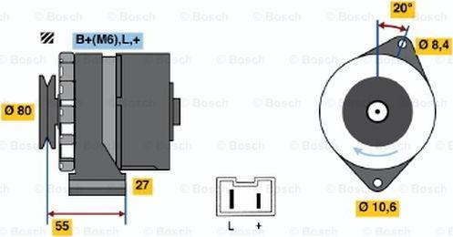 BOSCH 0 986 034 761 - Генератор avtolavka.club