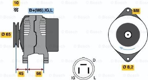 BOSCH 0 986 035 461 - Генератор avtolavka.club