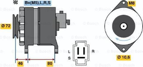 BOSCH 0 986 035 681 - Генератор avtolavka.club