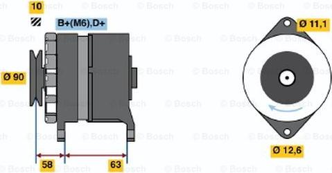 BOSCH 0 986 035 630 - Генератор avtolavka.club