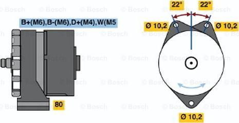 BOSCH 0 986 035 620 - Генератор avtolavka.club